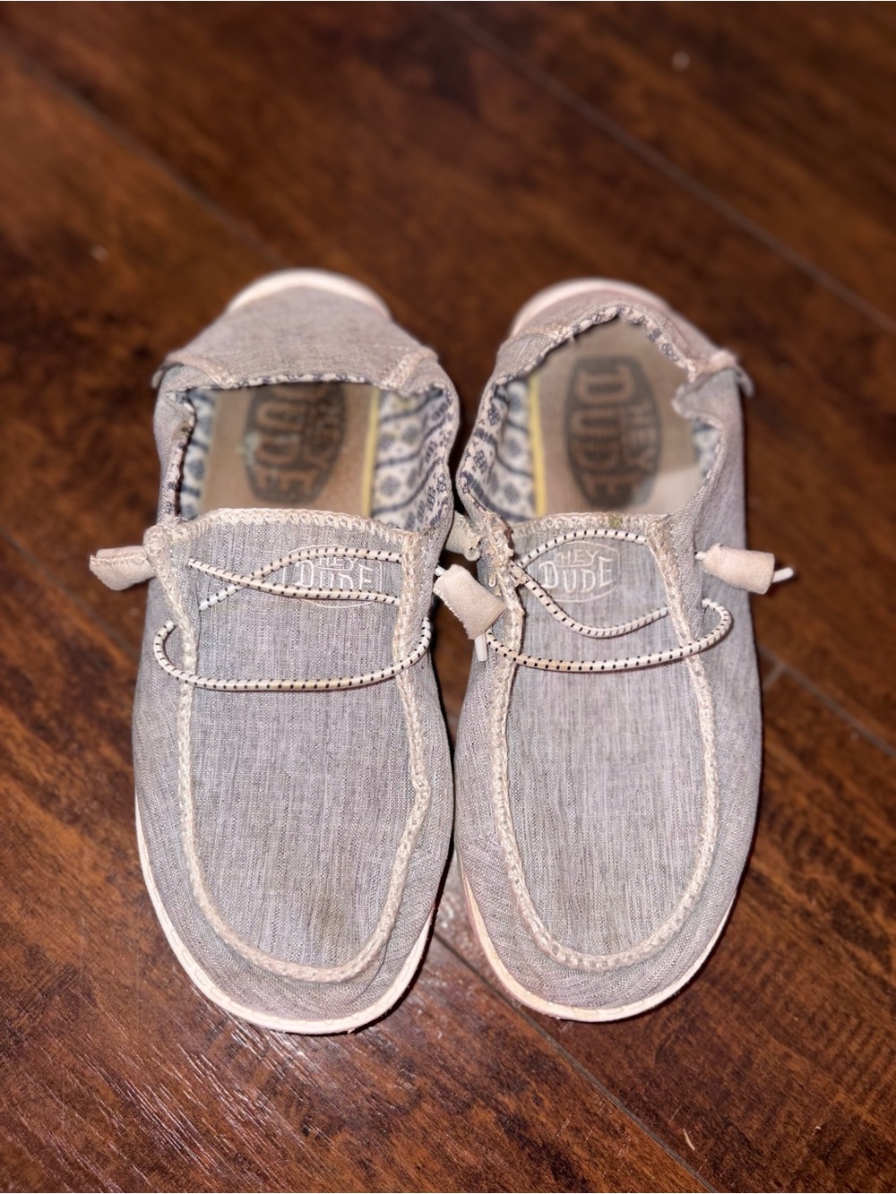 Hey Dude Kids Slip-On Sneakers in Light Taupe